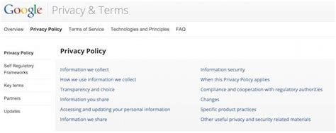 9 Android App Privacy Policy Template Template Guru