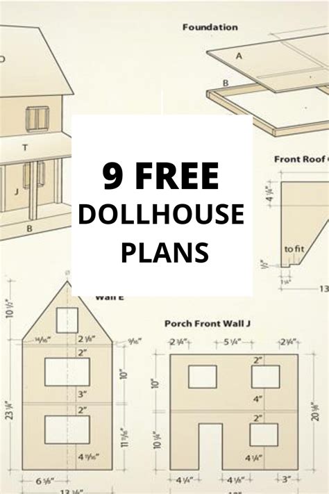 9 Free Dollhouse Plans - Little Shop of Miniatures - muktibox.com