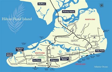 9 Map Of Hilton Head Maps Database Source