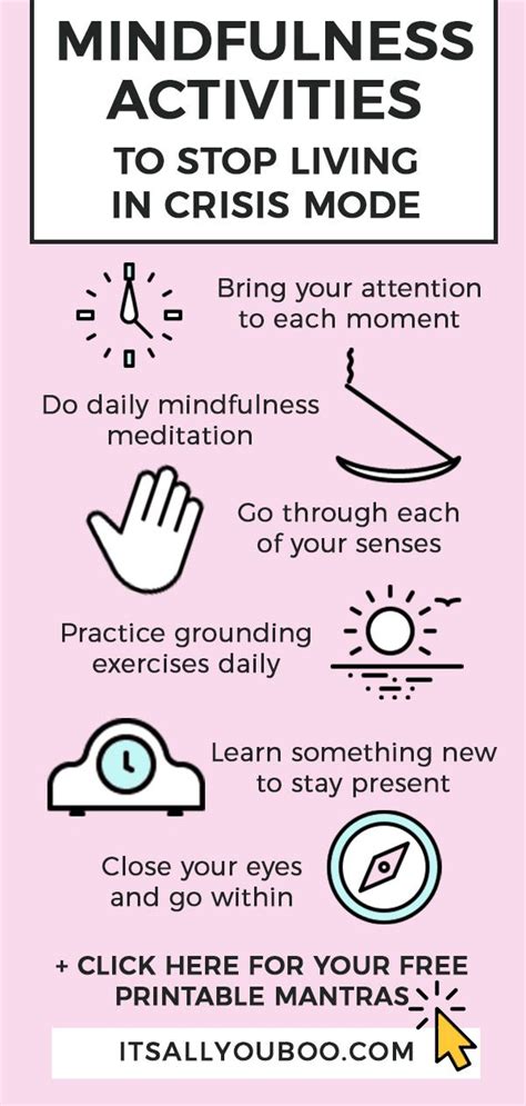 9 Mindfulness Activities to Stop Living in Crisis Mode - It