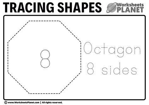 9 Octagon Worksheets & Printables: Tracing, Drawing, Coloring