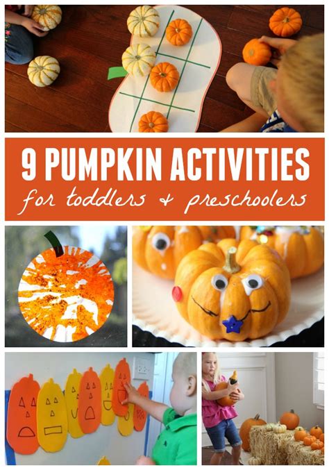 9 Pumpkin Activities for Toddlers and Preschoolers