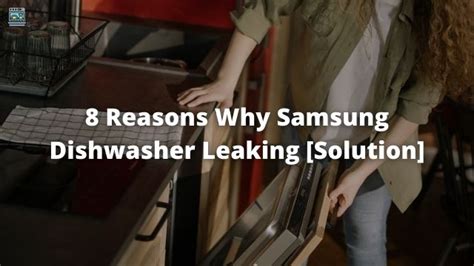 9 Reasons Why Samsung Dishwasher Leaking [Solution]