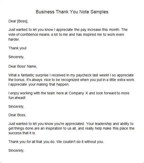 9 Sample Thank You Notes Free Sample Example Format Download Free Premium Templates