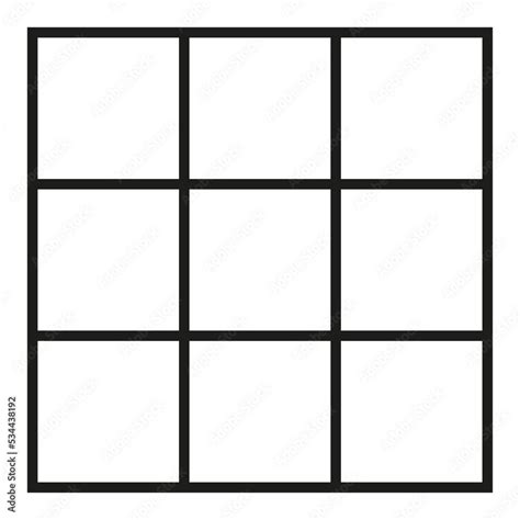 9 Square Template