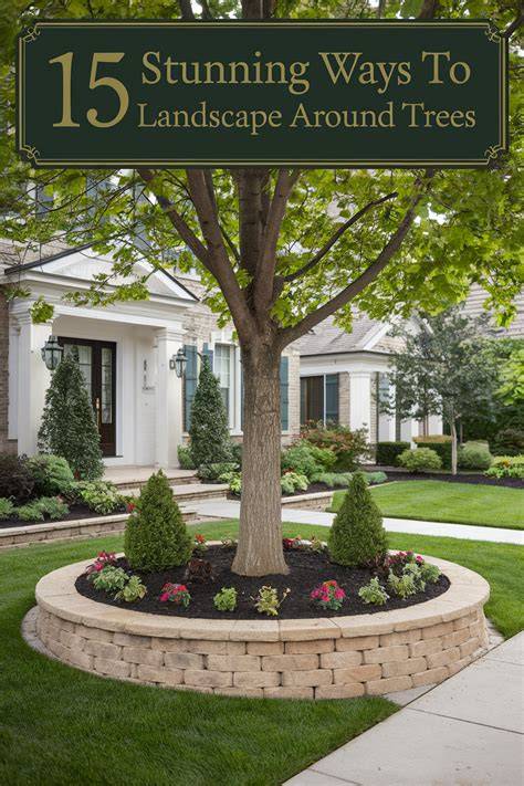 9 Ways to Landscape Around Trees - LawnStarter - raincitystudios.com
