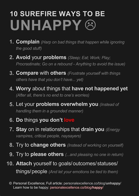 9 Ways to be Unhappy & Let Your Emotions Rule Your Life