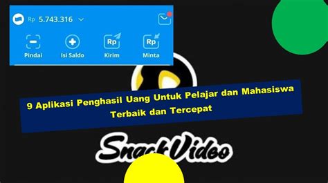 9 Aplikasi Penghasil Uang Untuk Pelajar Bisa Tanpa Aplikasi Cara Mendapatkan Uang - Aplikasi Cara Mendapatkan Uang