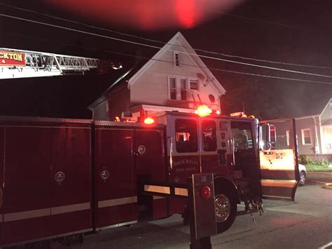 9 left homeless, firefighter seen being loaded into ambulance after fire in Brockton