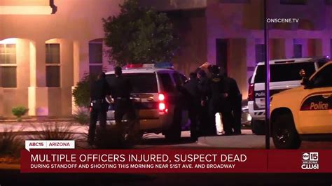 9 officers hurt, 1 woman dead in Phoenix shooting