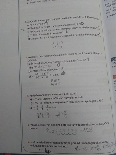 9 sınıf matematik sayfa 18 cevapları