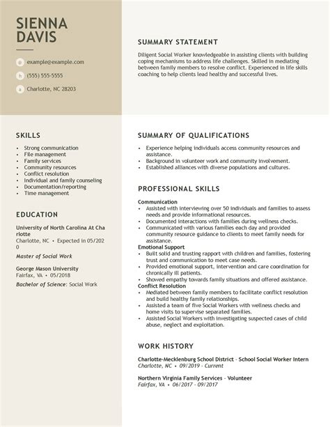 9 Social Worker Resume Examples That Worked In Msw Student Resume - Msw Student Resume