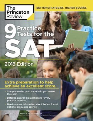 Read Online 9 Practice Tests For The Sat 2018 Edition Extra Preparation To Help Achieve An Excellent Score By Princeton Review