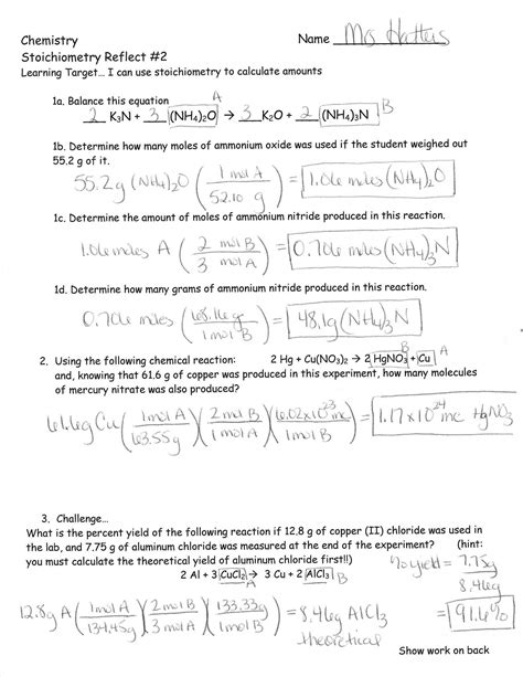 Download 9 Stoichiometry Practice Problems Review Answers 