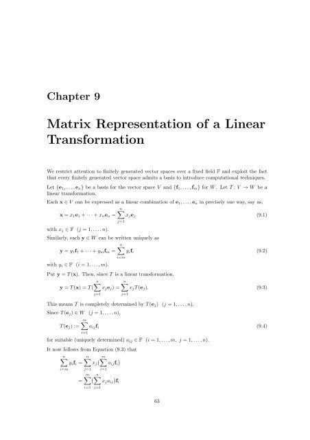 9.9: The Matrix of a Linear Transformation - wintechmobiles.com