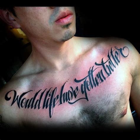 90 Cursive Script Tattoos for Men [2023 Inspiration Guide] Tattoo
