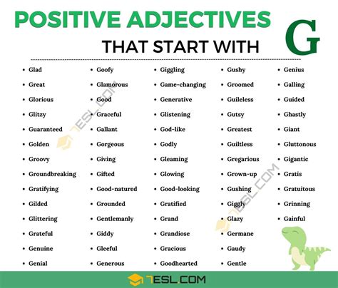 90 Adjectives That Start With G Yourdictionary Kid Words That Start With G - Kid Words That Start With G