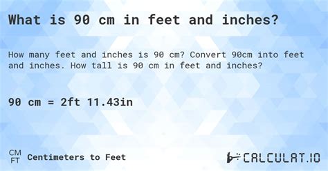 90 Cm Feet