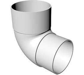 90 degree downpipe bend.  The Round shaped downpipe fittings are an essential component fo...