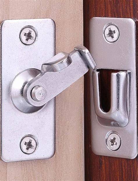 90-degree right-angle sliding door latch with door lock ... - ManoMano - raincitystudios.com