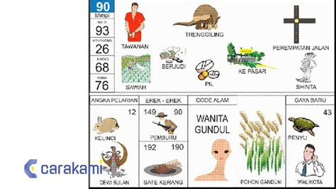 90 EREK EREK - Erek Erek 90 Serta Kode Alam Buku Mimpi 2D 3D 4D Bergambar