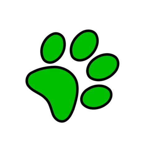 900+ Green Paw Print Clip Art Royalty Free - GoGraph