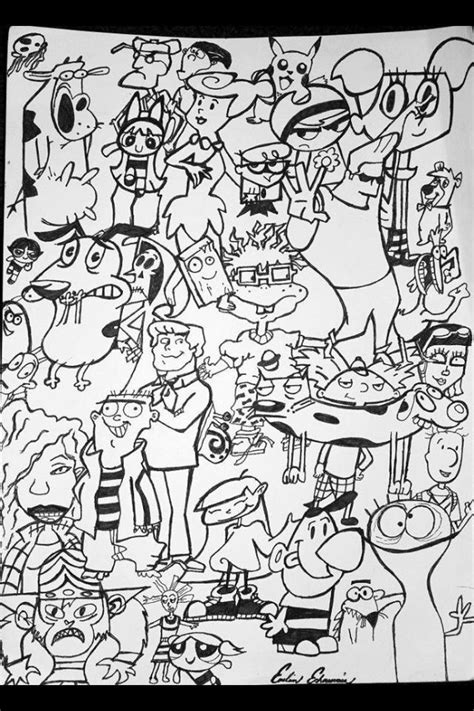 90s Cartoon Coloring Pages