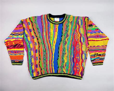 90s Coogi Style Sweater, COOGI Authentic Mens Jeans Baggy Embroidered  Dragon Logo Sz ….