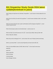 911 Operator Study Guide