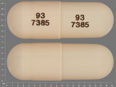 brown capsule Pill with imprint 93 7385 93 7385 capsule, extended release for treatment of Attention Deficit Disorder with Hyperactivity, Autistic Disorder, Depressive Disorder, Obsessive-Compulsive Disorder, Pain, Fatigue Syndrome, Chronic with Adverse Reactions & Drug Interactions supplied by RPK Pharmaceuticals, Inc.. 