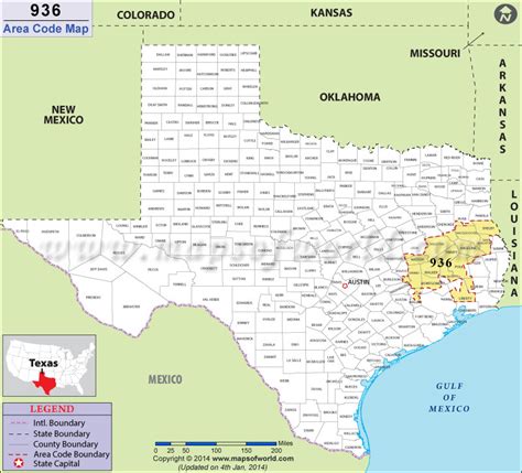 936 area code texas