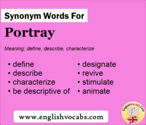 94 Synonyms of PORTRAYS Merriam-W…