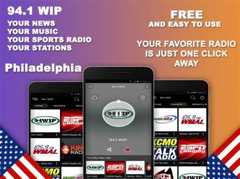 WIP-FM (94.1 MHz) is a commercial radio station licensed to serve Philadelphia, Pennsylvania. The station is owned by Audacy, Inc. and broadcasts a sports radio format.. 