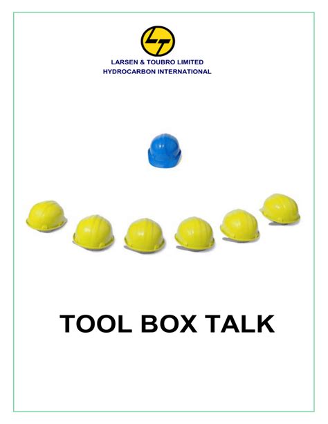 95 Topic For Tool Box Talk