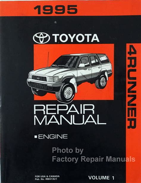 95 toyota 4runner factory service manual. - Jenn air double oven instruction manual.
