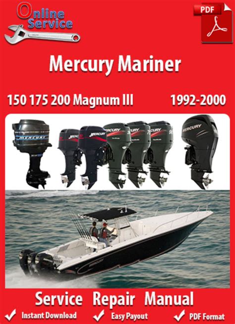 96 mariner 150 magnum 3 repair manual. - Generac 190 191 220 engine service repair manual.