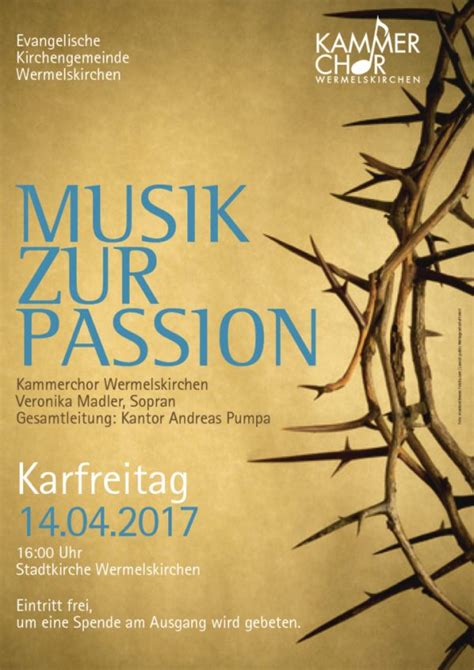 Jan 22, 2024 · First performance. The St John Passion was intended for the vesper service on Good Friday of 1724, shortly after Bach's 39th birthday. It was originally planned to be held at St. Thomas in Leipzig, but due to a last-minute change by the music council, it was to be first performed at St. Nicholas. Bach quickly agreed to the move, but pointed out that …