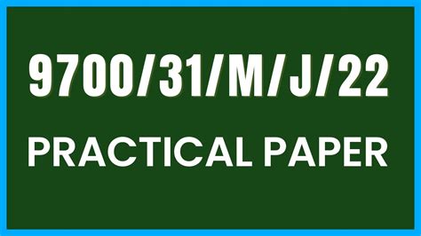9700 31 Specimen Question Paper Theallpapers
