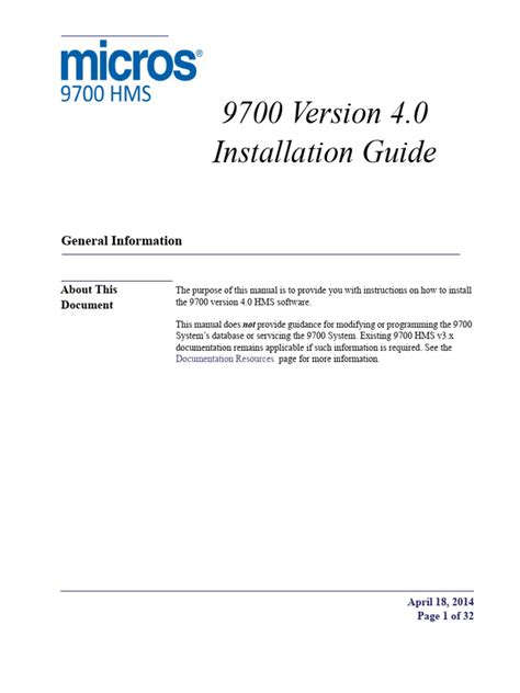 9700 Version 4 0 Installation Guide Oracle