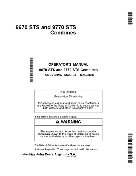 9770 Sts Operators Manual