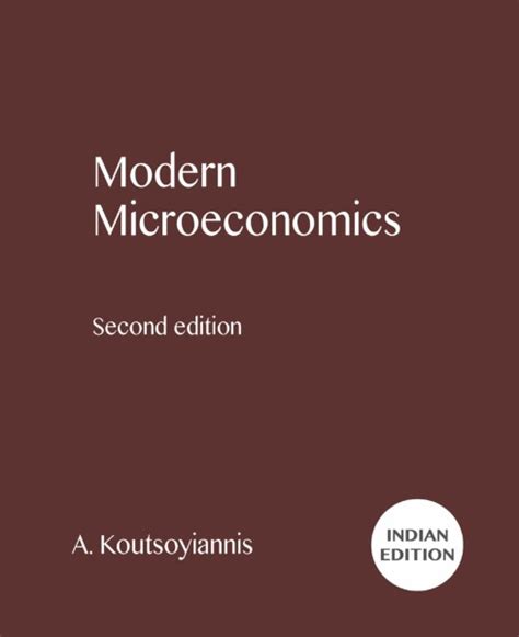 9780333778210 - Modern Microeconomics by A. Koutsoyiannis …