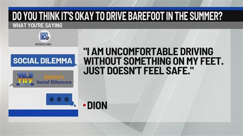 98.3 TRY Social Dilemma: Is driving barefoot in the summer okay?