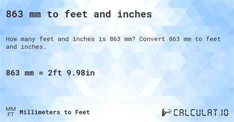 98in To Feet