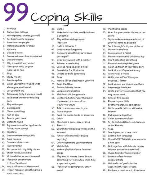 99 Coping Skills