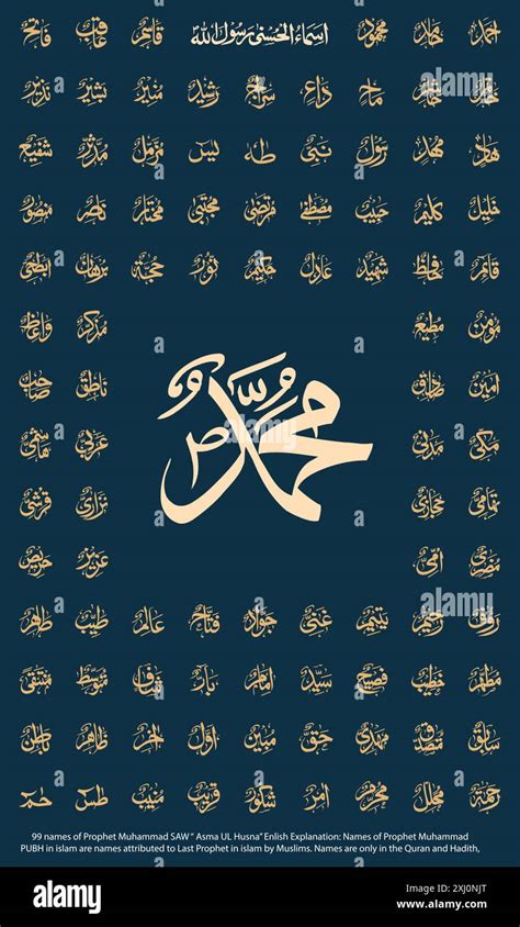 99 Name Of Muhammad With Urdu Meaning Sdocuments