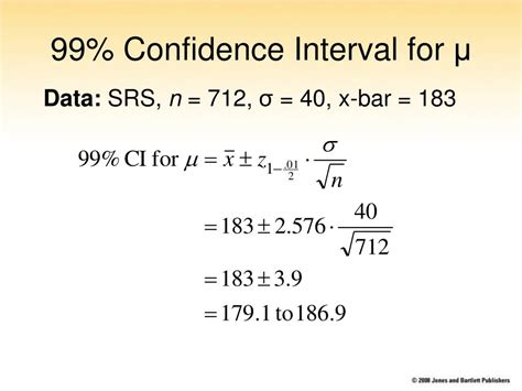 99 Percent Confidence Interval
