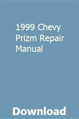 Read Online 99 Chevy Prizm Repair Manual 