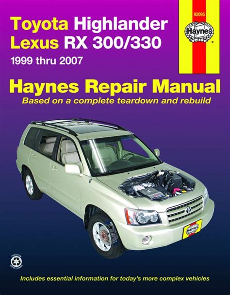 Download 99 Toyota Lexus Rx 300 Manual Guide 