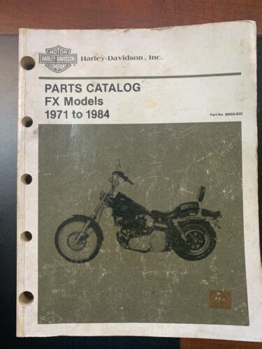 99455 83c 1971 1984 harley davidson fx parts manual. - Cox cable san diego tv guide.