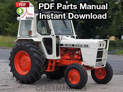 Full Download 995 David Brown Tractor Parts Manual 